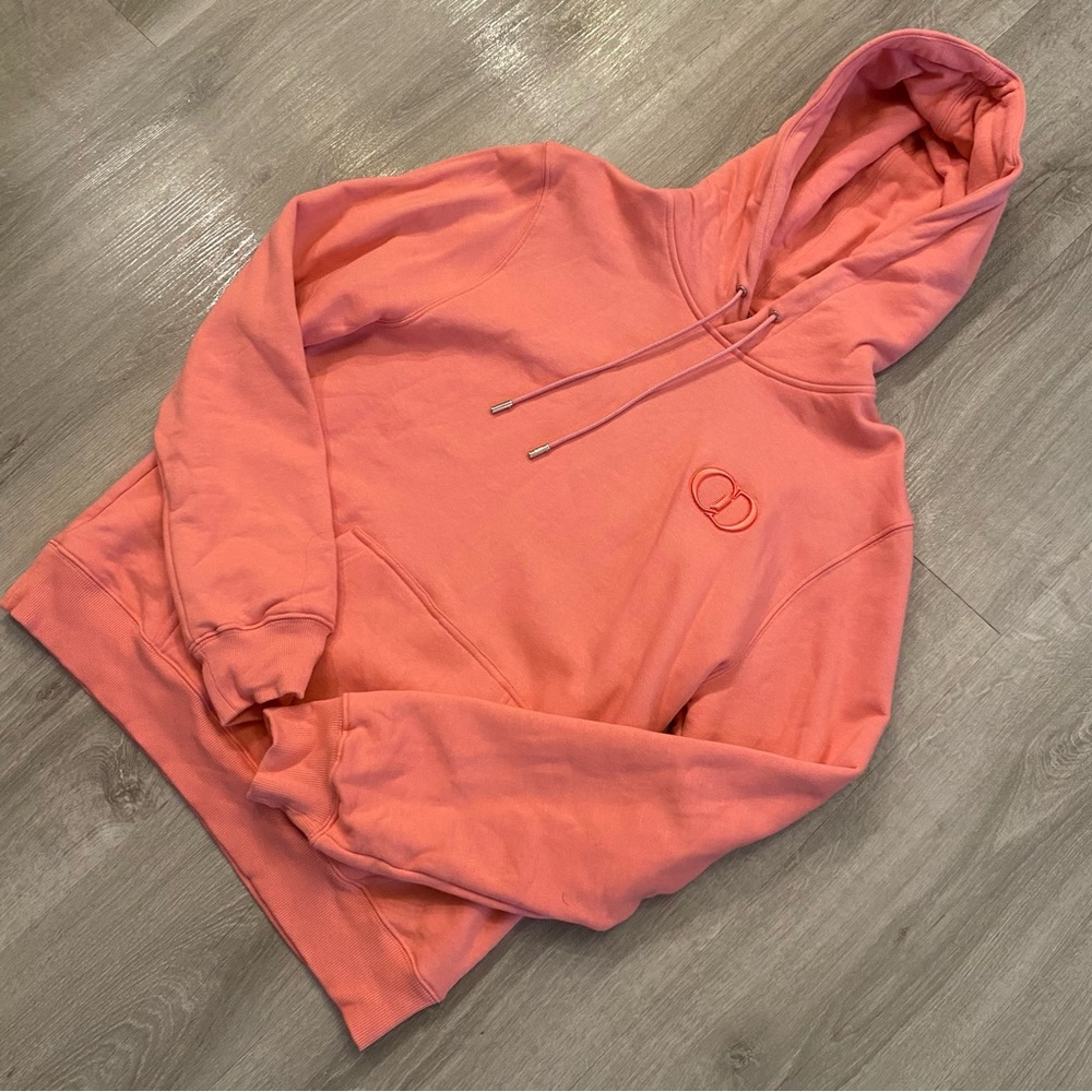 Pink/Salmon Dior CD Icon hoodie XL